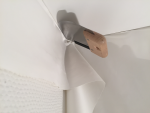 Gewebespanndecke weiß 3,10 m breite ohne Naht ( SET )